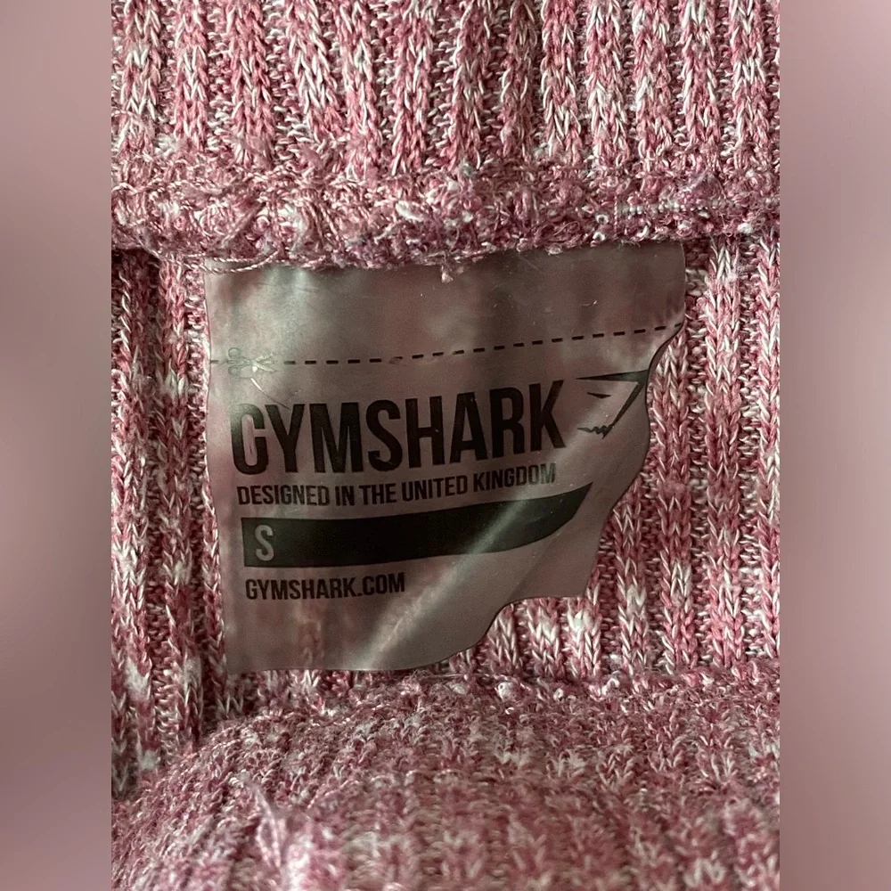 Gymshark Slounge Ribbed Jogger Leggings in Plum Marl ~ Small - Picture 7 of 7